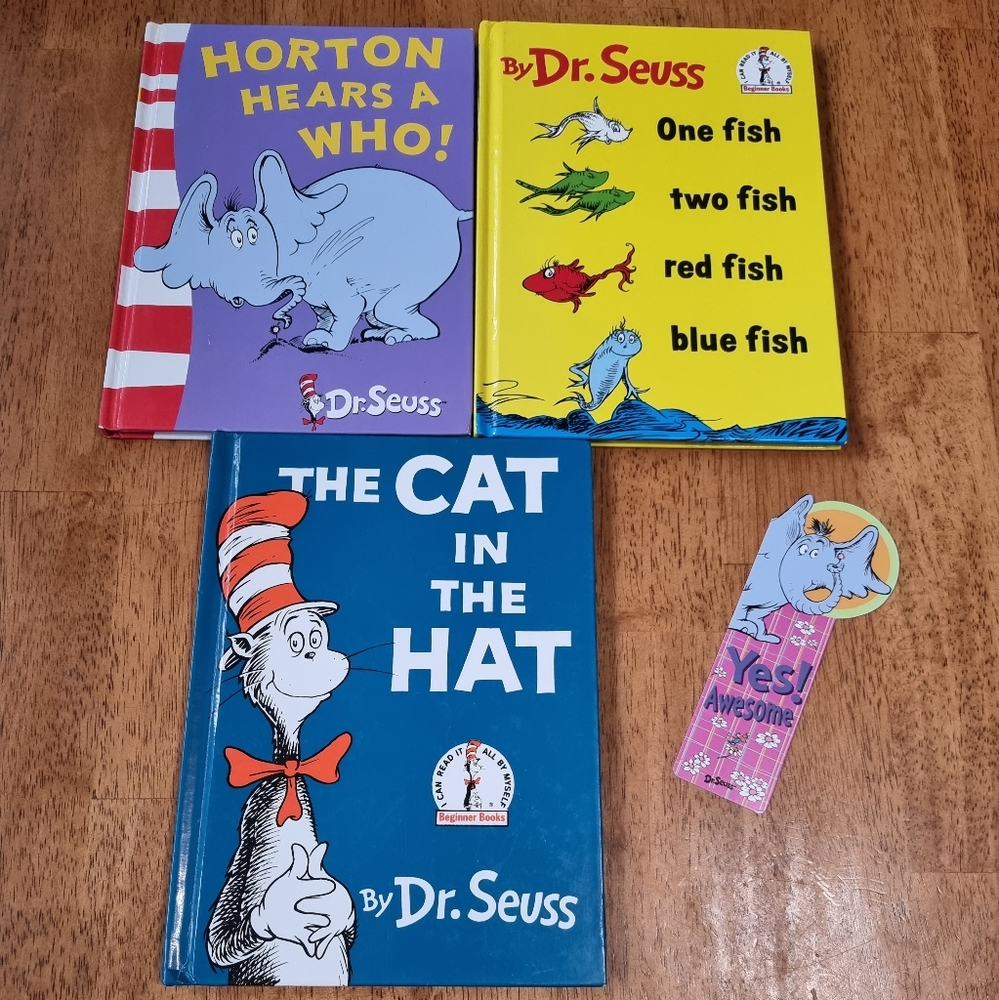 Dr. Seuss Book Bundle Plus Bonus Book Mark.